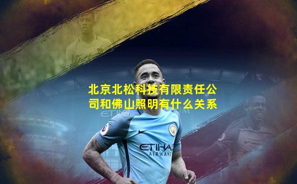 北京北松科技有限责任公司和佛山照明有什么关系